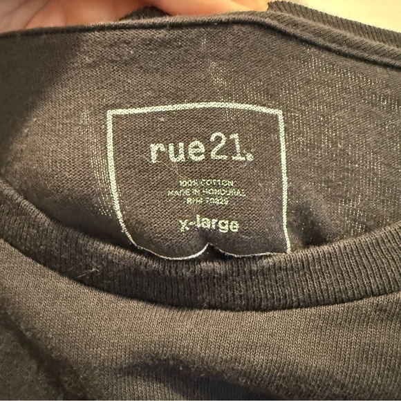 Rue21 Black Tee with Red and Blue Graphic Tshirt - Picture 4 of 6